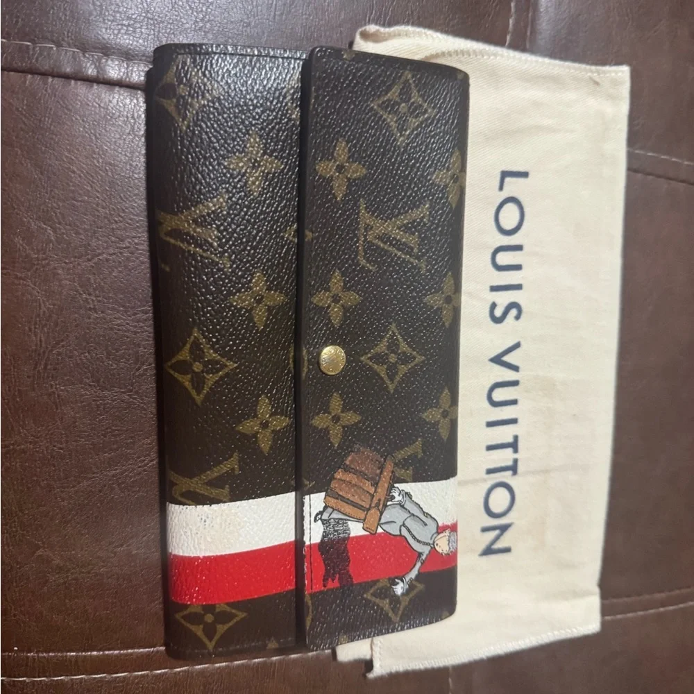 Louis Vuitton Limited Edition Monogram Groom Sarah wallet